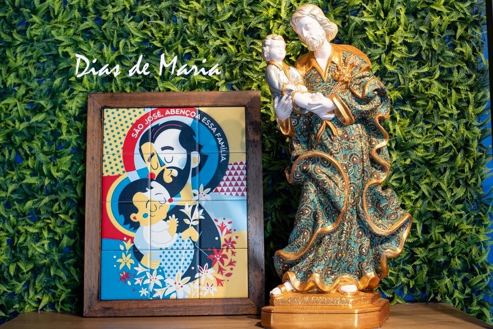 São José com Menino Jesus 60 cm